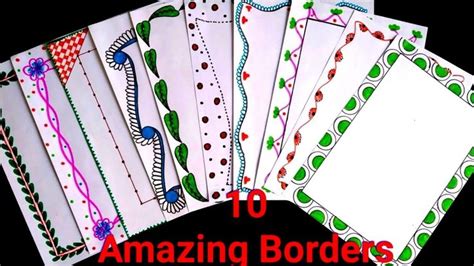 10 Beautiful Borders For Projects Handmadesimple Border Designs On