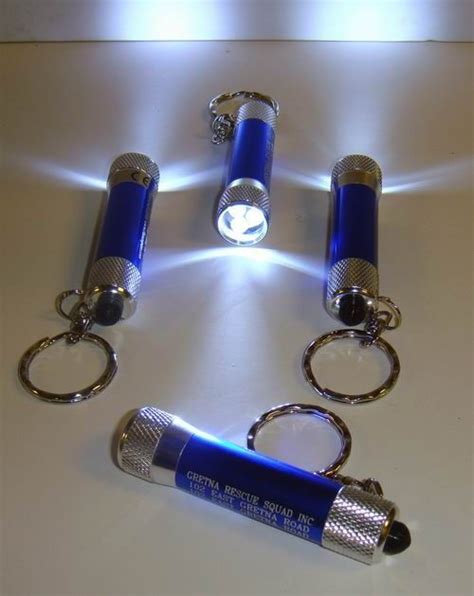 Super Bright 3 Light Led Metal Flashlight Keychains Come With Existing