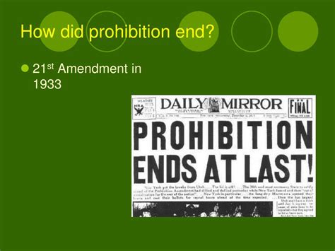 Ppt Prohibition Powerpoint Presentation Free Download Id2592872