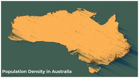 Population Density In Australia [map] R Australia
