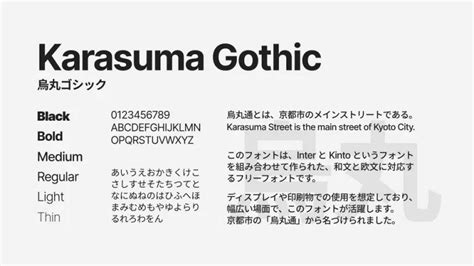 Karasuma Gothic Sans Serif Font Dafont Free Serif Fonts Sans Serif