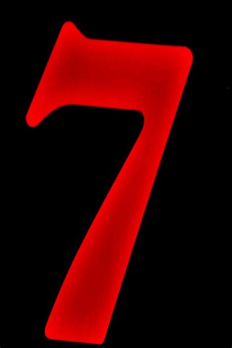 Free Stock Photo Of Number 7 Number Seven Red Seven
