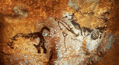Lascaux Cave Painting Depicts A Hunter Getting Tackled By A Bison