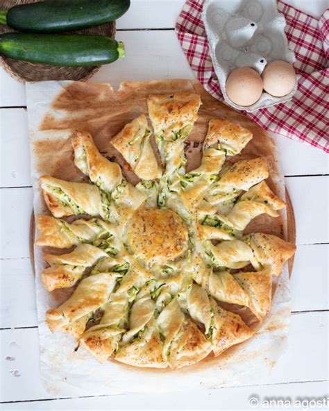 Girasole Di Zucchine E Pasta Sfoglia Antipasto Con Zucchine E Sfoglia