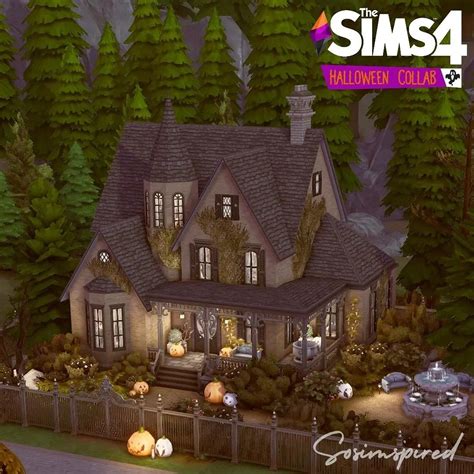 Sims 4 House Building Sims 4 House Plans Witchy House Spooky House