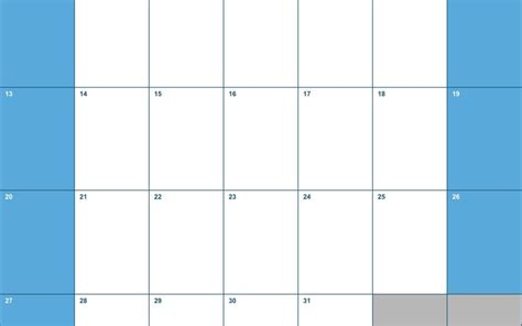 2019 Vertical Monthly Calendar Template For Numbers Free Iwork Templates