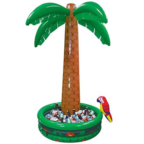 Amscan Perfect Hawaiian Luau Inflatable Jumbo Palm Tree Cooler Party Supplies Oz Multicolor