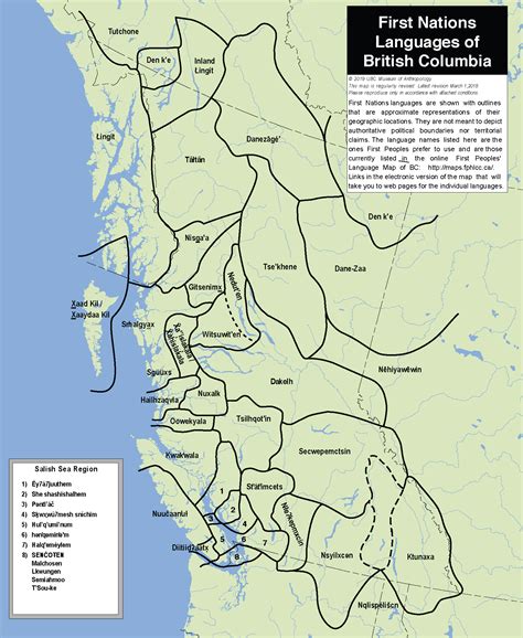 First Nations Languages Of Bc Bc Studies