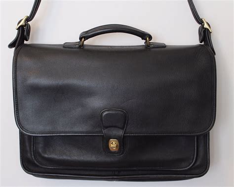 Coach Briefcase Black/ Black Briefcase/ Black Leather | Etsy | Black briefcase, Black leather 