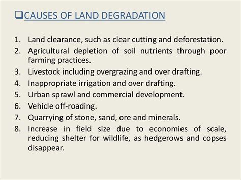 Ppt Of Land Degradation