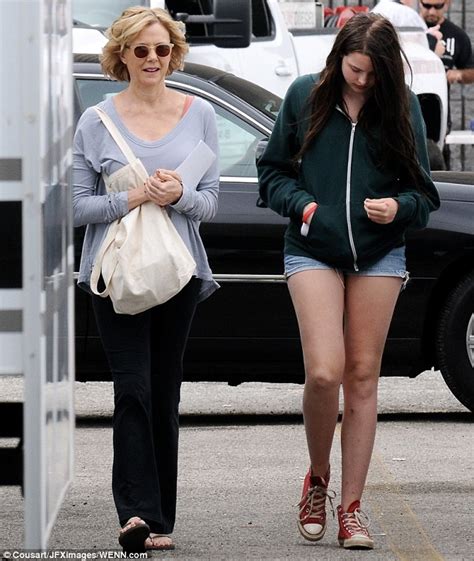 Annette Bening Is Joined On The Set Of Her New Movie By Her Pretty 16 Year Old Teenager Isabel