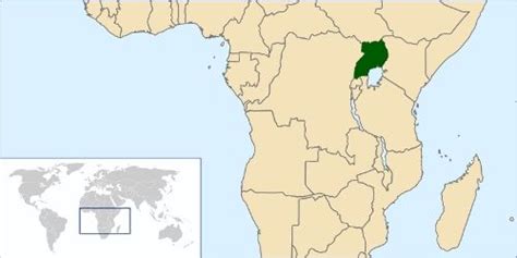 Independent country in east africa. Landkarte von Uganda www.safari-in-uganda.com
