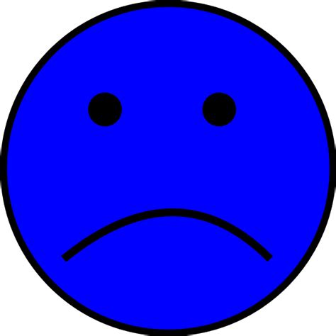 Sad Face Vector Clip Art Image 6639