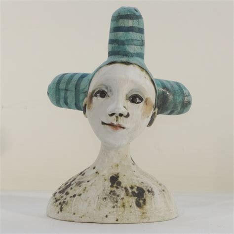 Small Ceramic Bust By Sally Macdonell Pyramid Gallery