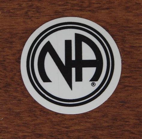 Narcotics Anonymous Na Decal Round Window Bumper Sticker Clean Recovery Ebay