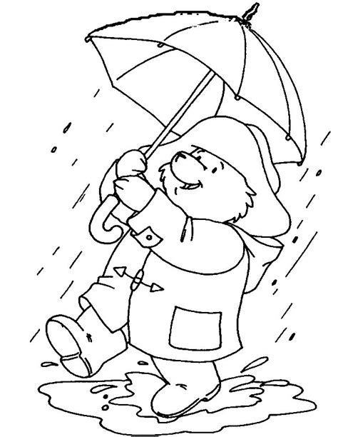Rain Coloring Pages Best Coloring Pages For Kids Bear Coloring