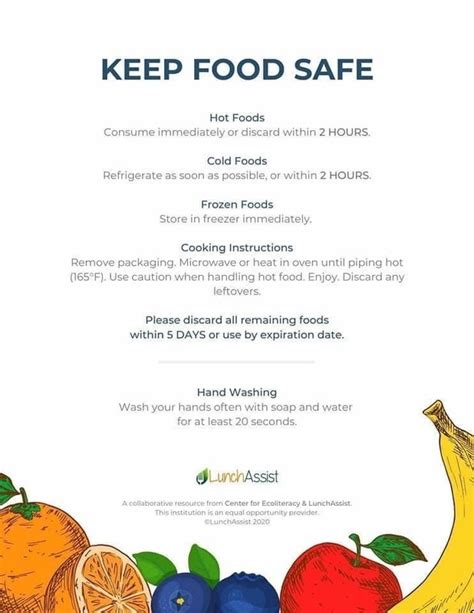 Help With Keeping Foods Safe Gilchrist County School District