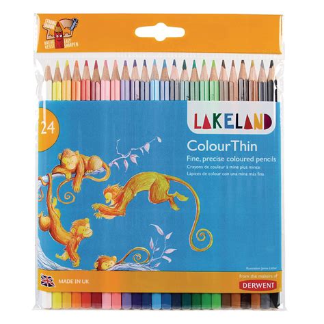 Hc347145 Lakeland Colourthin Pencils Pack Of 24 Findel International