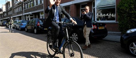 Netherland Prime Minister On Bicycle Bicycle Post