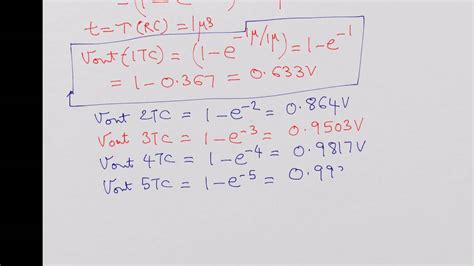 What Is A Time Constant How Many Time Constants Youtube