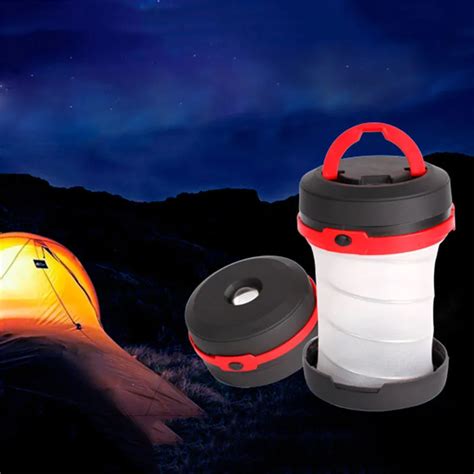 Foldable Led Camping Light Portable Multifunctional Lamp 3w 15v 3 Gear