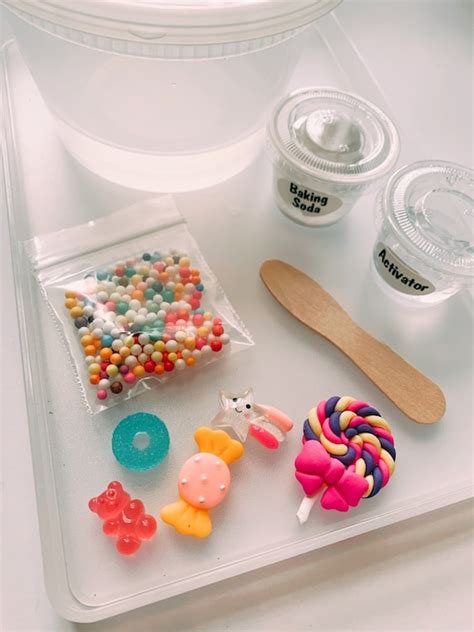 Diy Candy Shop Themed Slime Kit Kids Craft Slime Party Etsy Uk