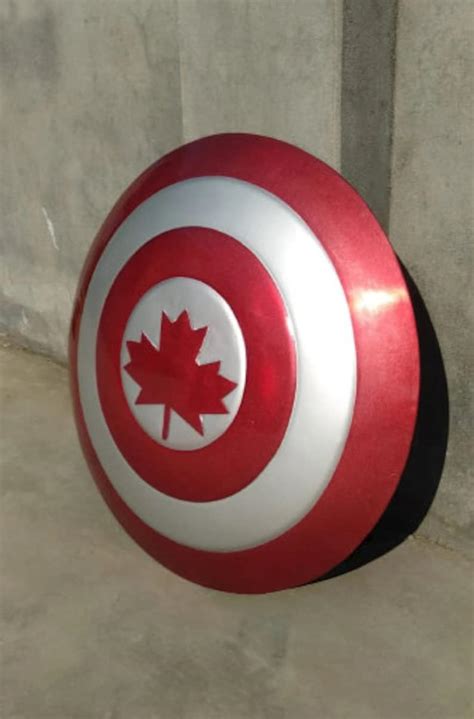 Captain Canada Shield Metal Prop Replica Captain America Etsy