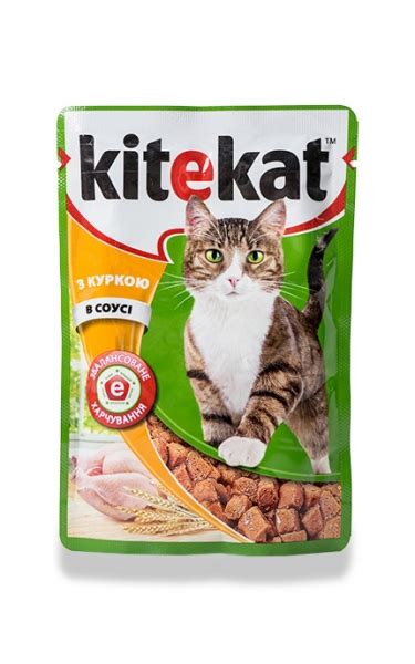 Корм для кошек Kitekat консервированный С курицей в соусе