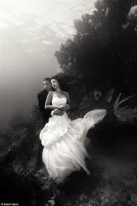 Photographer Adam Opris Beautifully Captures Brides And Grooms Underwater Daily Mail Online