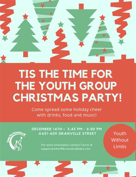 Youth Group Christmas Party December 14 2018 Cerebral Palsy