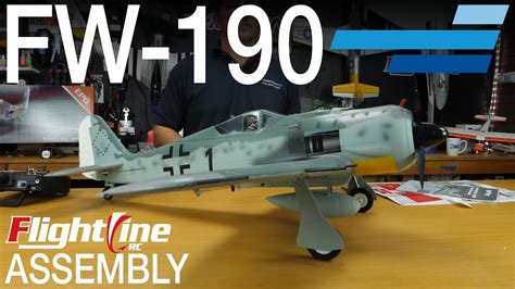 Flightline Fw 190 V2 1120mm Unboxing And Assembly Motion Rc Youtube