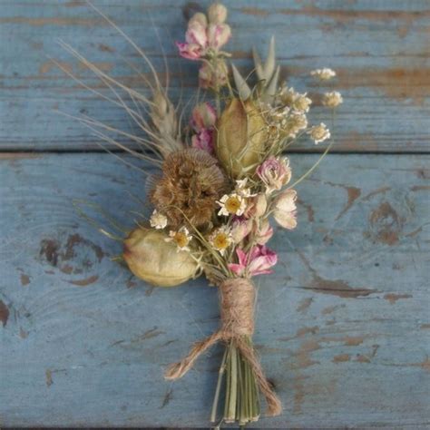There's a lot of choice when it comes to choosing fresh white flowers for your floral arrangement. rustic country buttonhole set of four by the artisan dried ...