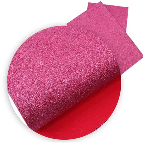 Hot Pink Fine Glitter Fabric Sheet Fine Glitter Sheet Hot Etsy