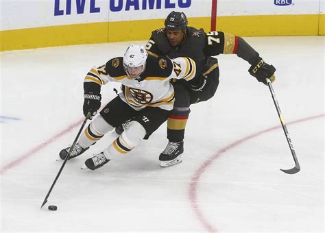 Golden Knights Fall To Bruins 4 3 For First Loss Of Season Las Vegas
