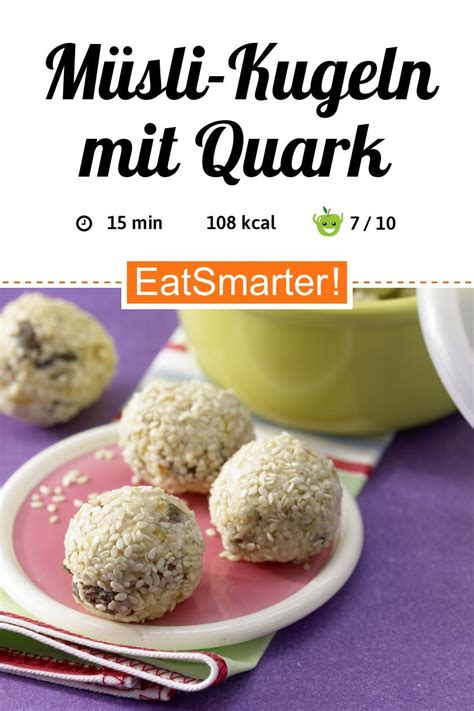 Müsli Kugeln Mit Quark Rezept Vegetarische Snacks Rezepte Kochen