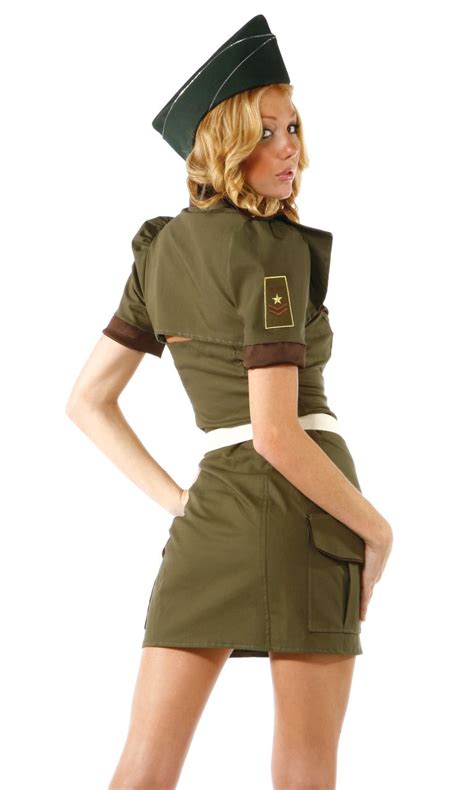 sexy major trouble army girl military costume and hat fancy party dress hh553 ebay