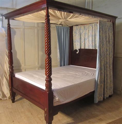 Large Mahogany 5ft Four Poster Bed Antiques Atlas