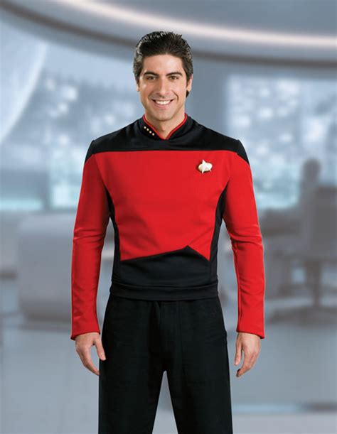 Womens Clothing Star Trek Sheer Shoulder Sweater Red Uniform