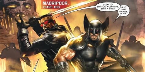 Marvel Did You Know The First Costume Of Blade Belonged To Wolverine