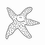 Coloring Cartoon Animals Sea Colornimbus Starfish Smiling Happy Squid sketch template
