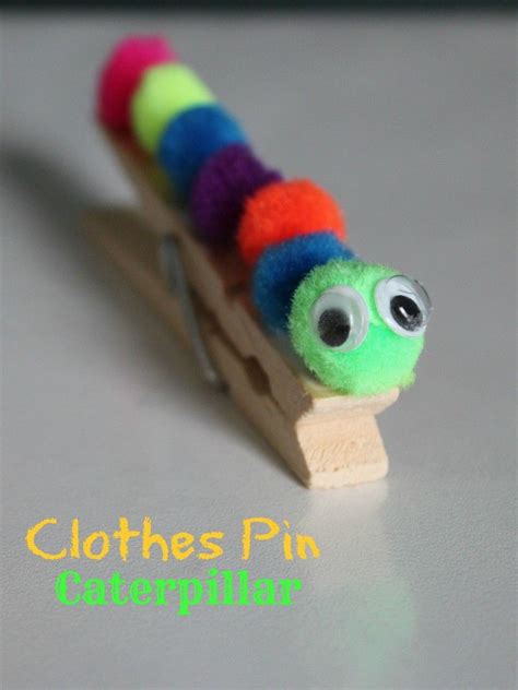Caterpillar Clothes Pin Craft Tutorial Frugal Fanatic Fun Crafts