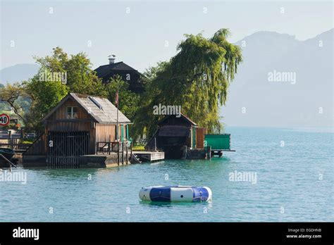 Lake Attersee Salzkammergut Upper Austria Austria Stock Photo Alamy