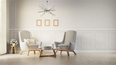 In stock on june 15, 2021. Interior living room with white armchair . 3d rendering ...