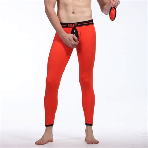 2020 Wj Thermal Mens Cotton Healthy Long Hole Back Pants Warm Thermal Underwear Sexy Pant