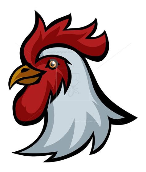 Rooster Head Icon Free Vectors Illustrations Graphics
