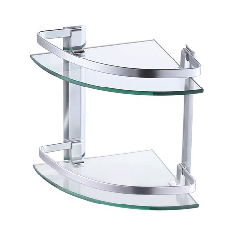 Corner glass shelf for bathroom. Modern Bathroom Glass Shelves Shower Corner Shelf Wall ...