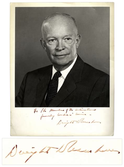 Lot Detail President Dwight Eisenhower Signed 11 X 14 Photograph