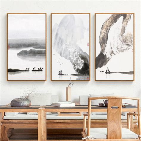 Buy Black And White Japanese Wall Art With Frame At 30
