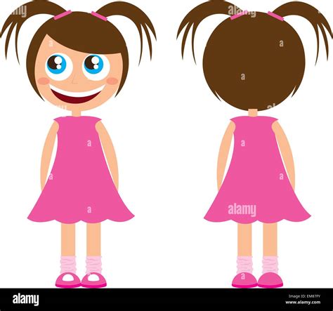 Cute Girl Vector Stock Vector Image And Art Alamy