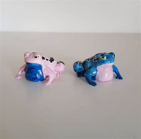 Miniature Frog Figurines Exclusive Hand Painted And Etsy Uk